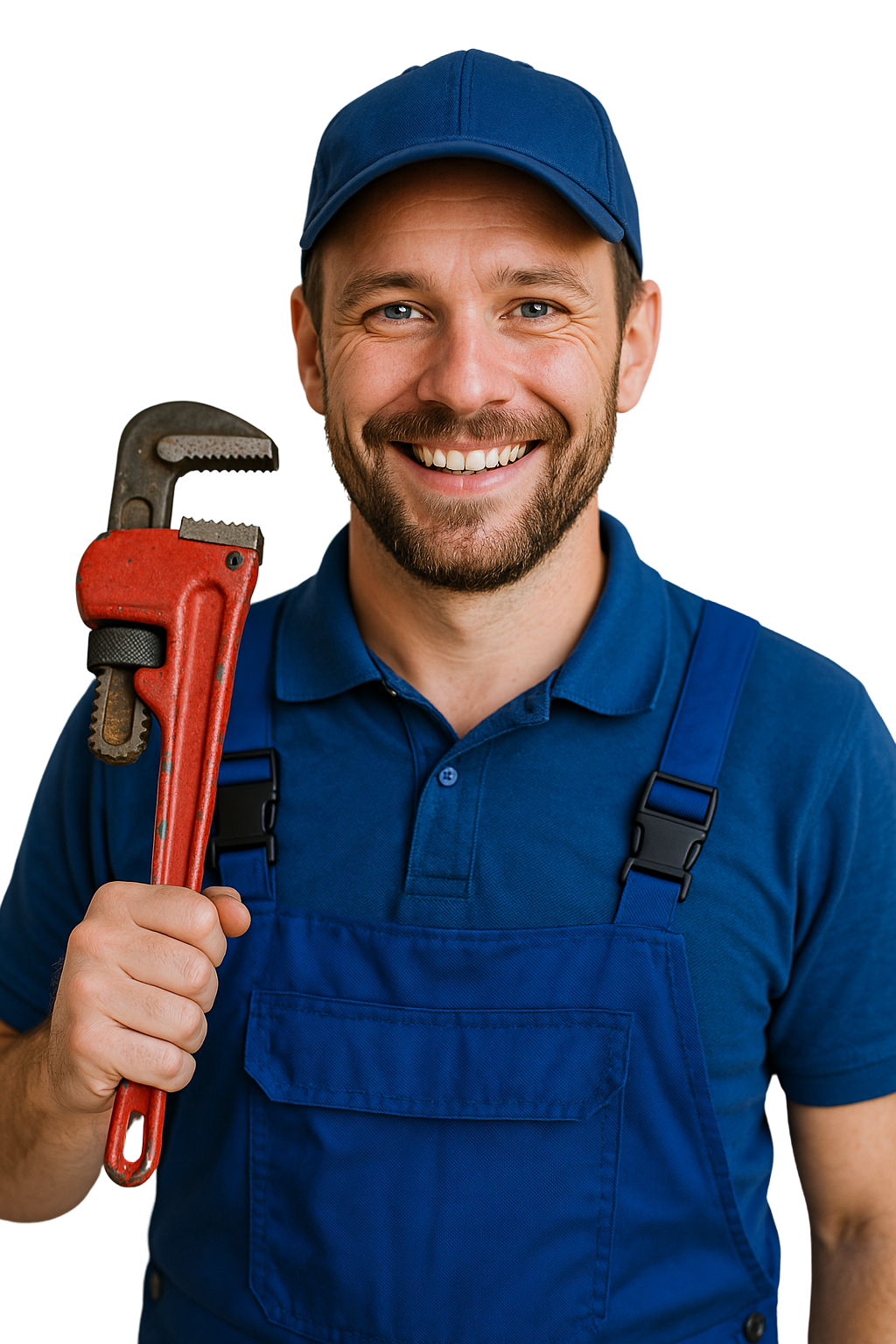 Sanitär Notdienst Fabeos - Handwerker mit Rohrzange